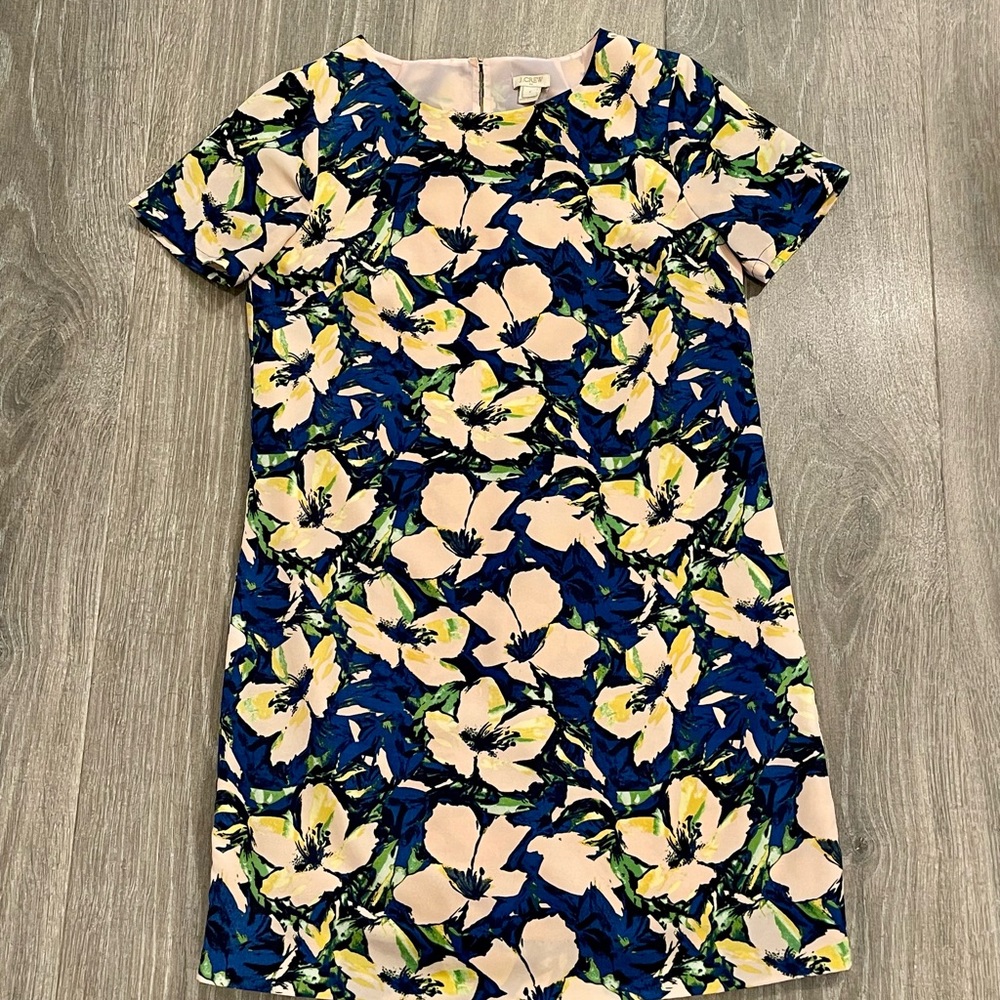 J. Crew Pastel Floral Dress